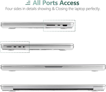 DONGKE for M4 MacBook Pro 16 Inch Case 2024 2023 2021 A3403 A3186 M3 A2991 M2 A2780 M1 A2485 Pro/Max Chip, Plastic Hard Shell Case & Keyboard Cover for Mac Pro 16 with Touch ID, Daisy Flowers