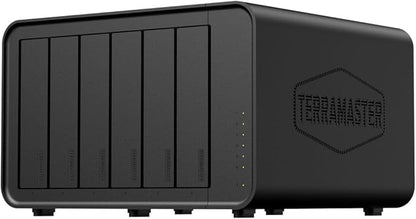 TERRAMASTER F6-424 NAS Storage 6Bay - N95 Quad-Core CPU, 8GB DDR5 RAM, Dual 2.5GbE Ports, Network Attached Storage with High Performance (Diskless)
