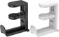 Rotating Headphone Stand - EURPMASK PC Gaming Headset Stand, Adjustable Clamp-on Headphone Holder, Headphone Hanger Hook Under Desk with 360 Degree Swivel&Cable Clip Organizer - Black+White, 2 Pack