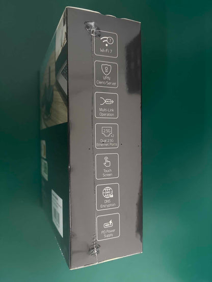 GL.iNet GL-BE3600 Slate 7 Wi-Fi 7 Travel Router Touchscreen 2.5G