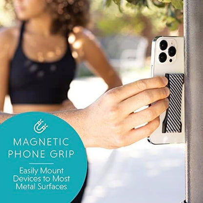 LOVEHANDLE PRO Premium Phone Grip - Silicone Phone Strap - Magnetic Phone Mount and Kickstand for Smartphone and Tablet - Storybook Silicone