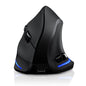 TRELC Wireless Mouse Tri-Mode (BT 5.0/3.0+2.4GHz), Ergonomic Vertical Mouses with 3 Adjustable DPI, Rechargeable Optical Wireless Mice for 3 Devices, 7 Buttons for PC, Desktop, Laptop, Tablet (Black)