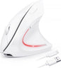 TECKNET Ergonomic Mouse Wireless, Rechargeable Mouse Wireless Silent for Carpal Tunnel Right Hand, 2.4GHz USB Vertical Mouse Wireless for Laptop, 5 Adjustable 4800 DPI, Computer, MacBook, Desktop