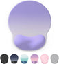 Ergonomic Mouse Pad Wrist Support, Comfortable Mouse Pad Wrist Rest, Relieve Wrist Pain Gel Mouse pad, Non-Slip Rubber Base Mousepad for Laptop, Computer(Gradient Dark Purple)