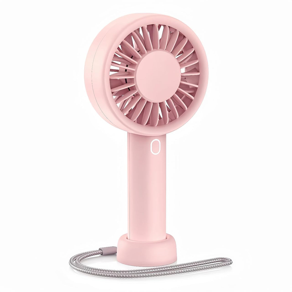 Mizong Mini Fan Portable Handheld Fan, USB Rechargeable Personal Fan with Base, 10H Long Lasting Battery Mini Pocket Cooling Fan for Desktop Travel Outdoor Vacation Concert Lash Makeup Use