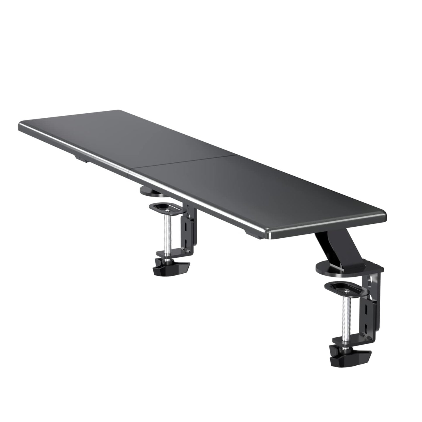 suptek Clamp-on 32 Inch Dual Monitor Desk Mount Riser Shelf Computer Stands for 2 Monitor,Laptop,Printer, Notebook,32.2” x 7.8” x 5.7”