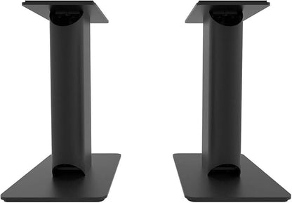 Kanto YU6 Powered Bookshelf Speakers with Bluetooth (Matte Black) with SP9 Desktop Stands (Black)