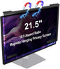 Magnetic Computer Privacy Screen Filter 21.5 Inch, Removable Hanging Aluminum Alloy Privacy Shield for 16:9 Widescreen Monitor, Anti Spy Anti Scratch Anti Glare Blue Light Screen Guard
