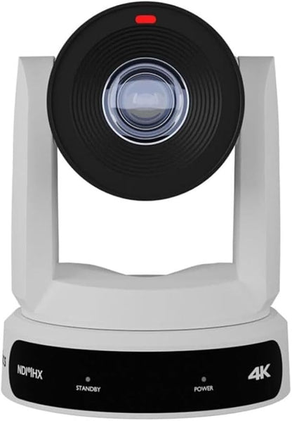 PTZOptics Move 4K 30x Auto-Tracking PTZ Camera with Built-in Tally Light, 3D Noise Reduction, and Advanced White Balance Modes (White)