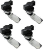 WJSKDQ 4pcs Thumb Operated Offset Cam Lock Thumb Cam Lock for Machine Cabinet Drawer Black_3
