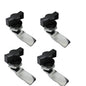 WJSKDQ Thumb Operated Offset Thumb Cam Lock, Black, 4PCS