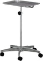 MediChoice Mobile Instrument Stand Steel Portable Adjustable Tray Medical Dental Salon Tattoo Esthetician Mobile Service Cart Table Statio Height from 31-50 Inch MAYO02000