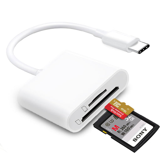 MTIQHS USB C SD Card Reader, Type C Memory Digital Camera Adapter