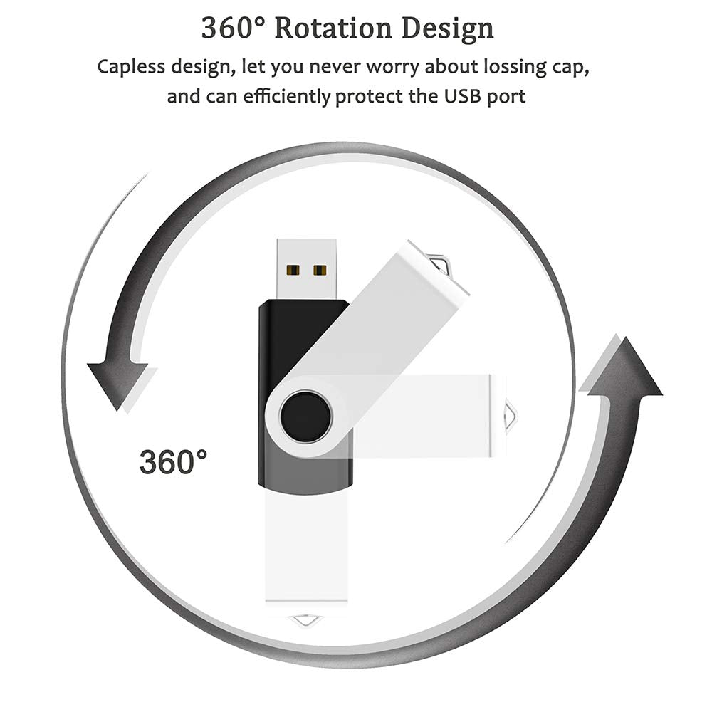 USB Flash Drive 512MB 100 Pack, Bulk USB 2.0 Thumb Drives Swivel Memory Stick Jump Drive Pen Drive,512MB 100 Pieces