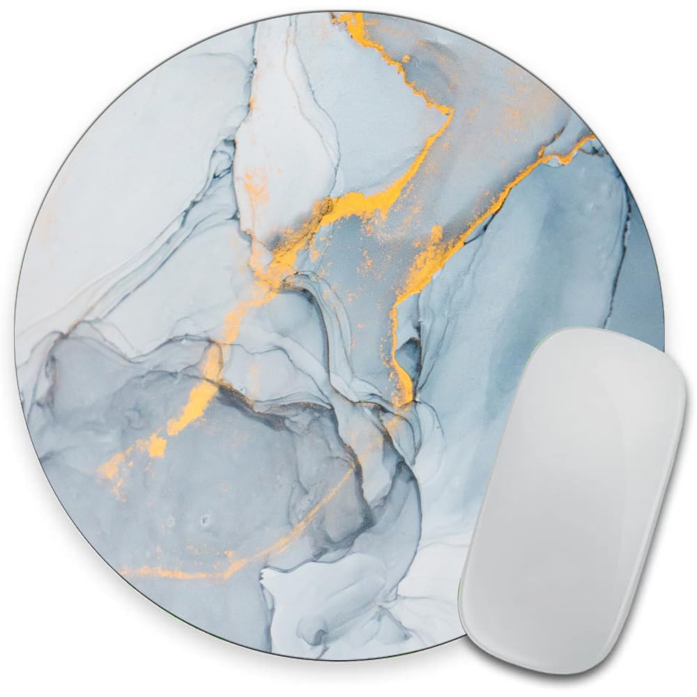 Light Purple Marble Round Mouse pad Customized Mousepad Non-Slip Rubber Base Mouse Pads for Computers Laptop Office Desk Accessories Mouse pad
