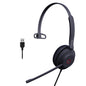 Yealink UH37 USB Headset with Microphone for PC Laptop - Headphones with Noise Cancelling Microphone for Computer,On-Ear Wired Office Call Center Headset Mono