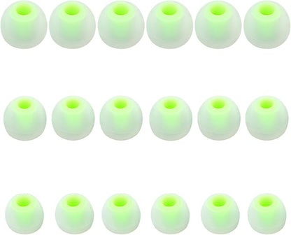 Earbud Replacement Tips Silicone Earbud Tips Earbud Covers Fit for in-Ear Headphones (Inner Hole 3.8mm -5.1mm) Earbud Rubber Tips Eartips 9 Pairs S/M/L