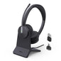 Yealink BH70 with Stand, Wireless Bluetooth Headset with Microphone for Work, Up to 35 Hours Talk Time, Teams Certified, ≤90 Minutes Quick Charging, USB-C/A Adapter, No Power Adapter Required