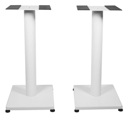 Rockville RS21W V2 Pair 21" Steel Bookshelf Speaker/Monitor Stands, White