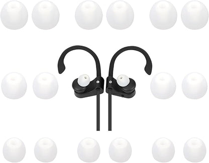 Earbud Replacement Tips Silicone Earbud Tips Fit Most in-Ear Earbuds(Inner Hole 3.8mm -5.1mm) Headphone Ear Bud Covers 9 Pairs S M L