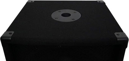 Rockville SBG1124 12" 600W Passive 4-Ohm Pro DJ Subwoofer, MDF Cabinet, Pole Mount, Deep Bass, for DJs and Small Venues