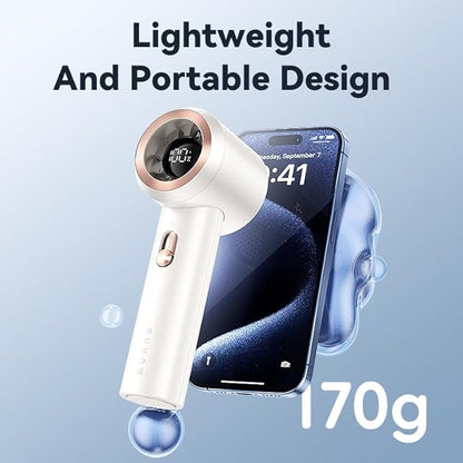 Portable Fan For Travel Mini: Small Pocket Handheld Personal Rechargeable Battery Operated USB High Speed Keeping Cool In Hot Weather Summer Beach For Women (white)