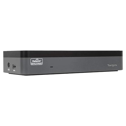 Targus USB C Universal Docking Station with Quad 4K(QV4K), Docking Station Single 5K/Quad 4K UHD Display,USB C Laptop Docking Station with 4 DisplayPort or 4 HDMI Ports/100W Power Delivery(DOCK570USZ)