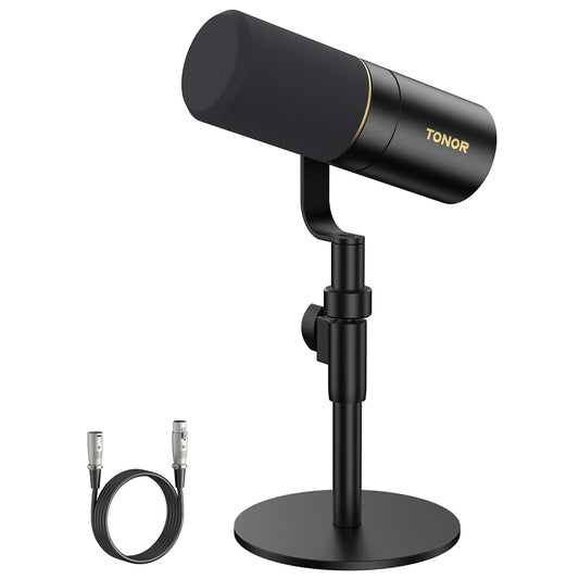 TONOR Dynamic Podcast Microphone, XLR/USB Mic for Recording, Streaming