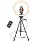 SENSYNE Ring Light with Stand, 50" Phone Tripod with Wireless Remote
