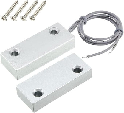 Home Security Wired Rolling Door Contact 0~100V/0.5Amp Magnetic Reed Switch MC-51 Alarm Sensor Magnetic Switch with 2 Wires for N.C. Applications