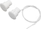 Recessed Wired Security Window Door Contact Sensor, Normally Open NO, Door Alarm Magnetic Reed Switch with 2 Wire, ABS White, RC-36