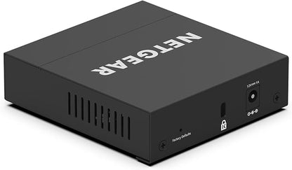 NETGEAR 5-Port Gigabit Ethernet Easy Smart Managed Essentials Switch - Desktop or Wall Mount, Home Network Hub, Office Ethernet Splitter