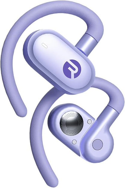 Raycon Everyday Open Earbuds – True Wireless Open Ear Bluetooth Headphones, Hook Design, IPX5 Water Resistant, 40 Hours of Battery Life (Purple)