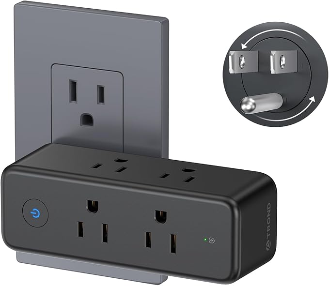 TROND Outlet Extender Surge Protector with 6 AC Plug Splitter