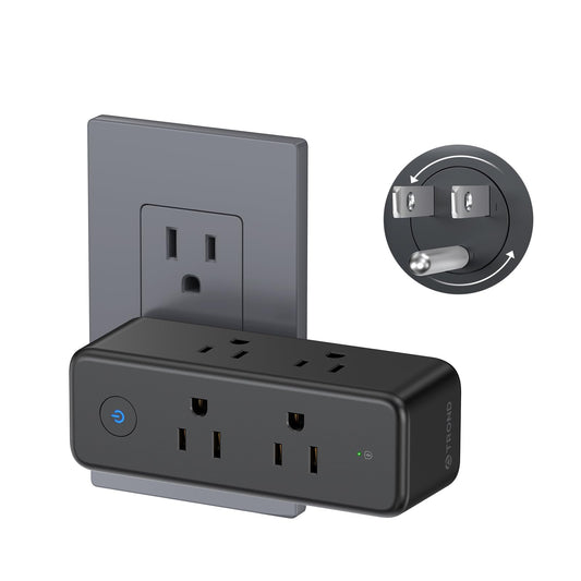TROND Outlet Extender Surge Protector with 6 Outlets and 360 Rotating Plug