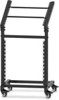 12U DJ Mixer Stand Rack Mount Rolling Stand Stage Cart Adjustable Rack Mount for Music Studio Booth Pro Audio Recording Cabinet Stage Equipment