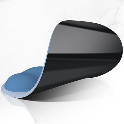ITNRSIIET Ergonomic Mouse Pad, Cushioned Gel Wrist Rest, Non-Slip Base, Smooth Surface, Compatible with All Mice for Office & Gaming, Desk Accessory, 9.5 x 8.2 inch, Gradient Blue Ombre