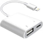 [Apple MFi Certified] Lightning to USB Camera Adapter with Charging Port for iPhone, USB 3.0 Female OTG Cable for iPad to Connect Card Reader USB Flash Drive U Disk Keyboard Mouse Hubs Midi