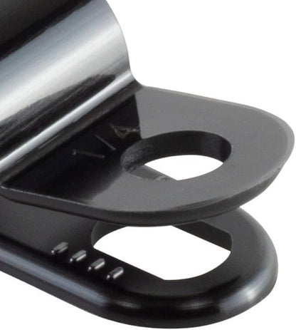 GTSE Black Nylon Plastic Cable Clamps, 1/4" Screw Mounts for Cable, Rope, Tube Management, 100 Pack