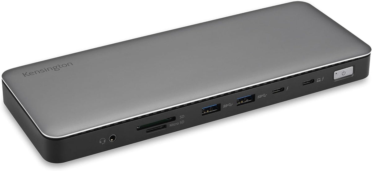 Kensington SD5800T Thunderbolt 4 and USB4 Quad 4K Display Docking Station, 100W Charging, 2 x HDMI, 2 x DP, 2.5G Ethernet, Card Readers, for Windows/MacOS (K32856NA)