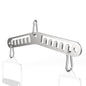 Lights Mountain Adjustable Double to Single Pulley Adapter Plate – Multi-Slot Stainless Steel Cable Machine Connector with 3 Carabiners for LAT Pulldown, Biceps, Triceps & Functional Fitness