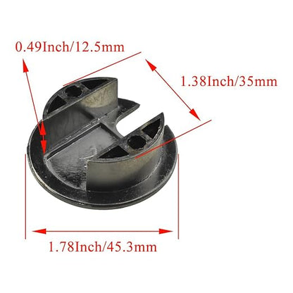 HAHIYO 2Pcs 1.38Inch/35mm Bronze Zinc Alloy Desk Grommet Wire Grommet Cable Management Cord Hole Cover Desk Wire Hole Insert Wire Organizer for Computer Office Home School Equipment Systems