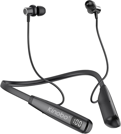 Neckband Bluetooth Headphones, 6.0 Bluetooth 100 Hours Playtime，IPX7 Sports Waterproof Earbuds with Microphone Noise Cancelling with HiFi Speakers Multiple Switchable Sound Modes