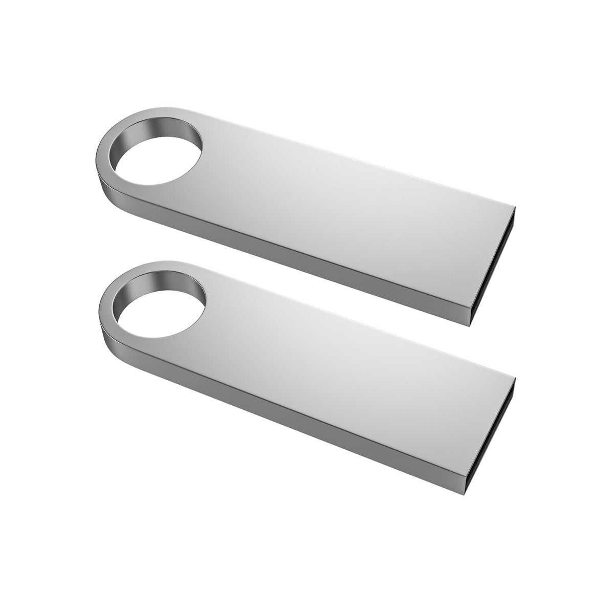 ABLAZE 8GB Flash Drive 10 Pack, Metal USB 2.0 Thumb Drives with Keychains