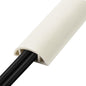 LZEOY 4ft Cord Cover for Wires on Floor, Grey Extension Cable Management, Hide Electrical Hider Protector, Cable Cavity: 0.78" W x 0.32" H