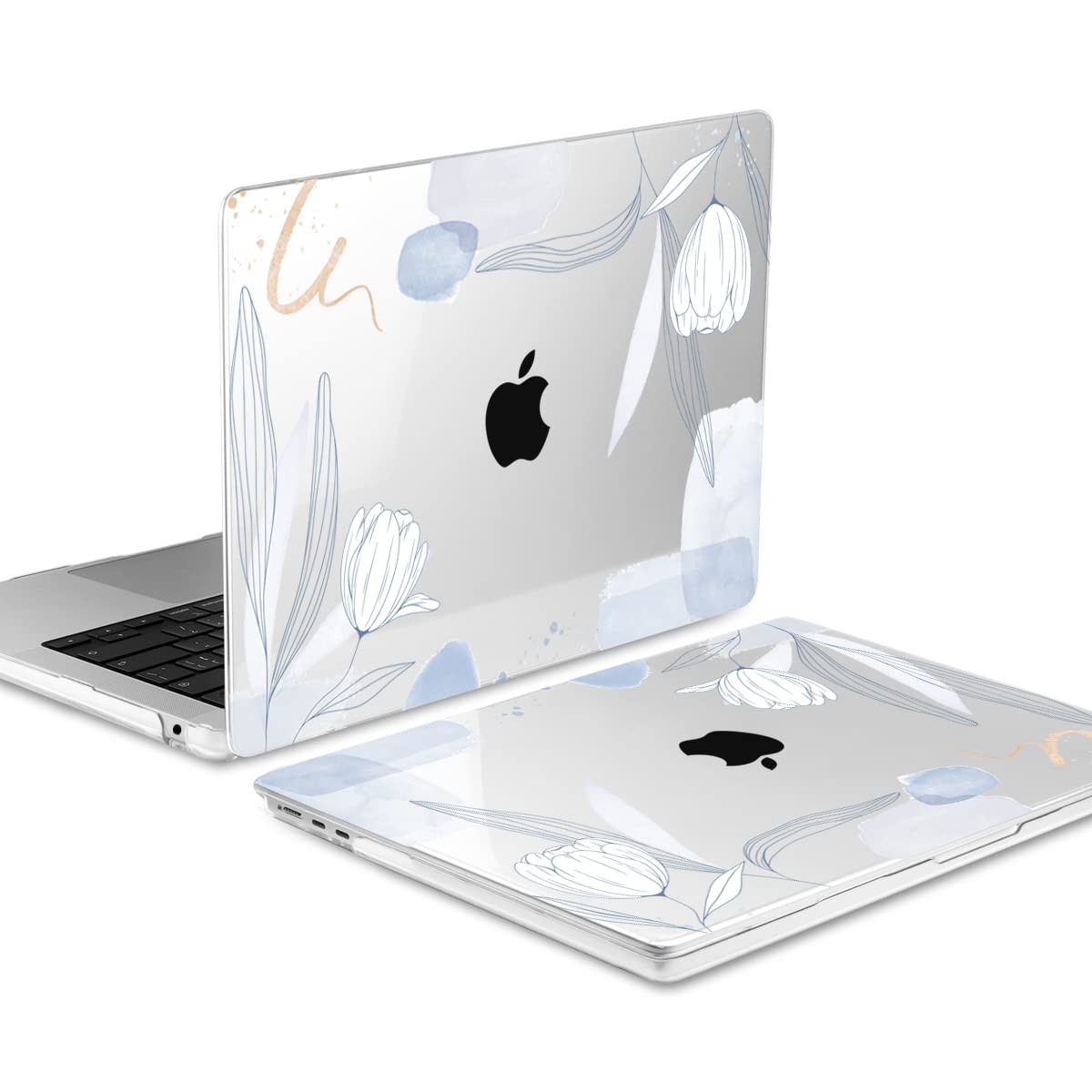 MEEgoodo Case for M5/M4/M3/M2 MacBook Air 13 inch 2026 2025 2024 2022, Fit Model A3449/A3240/A3113/A2681, Case Compatible with MacBook Air 13.6-inch, Floral 33