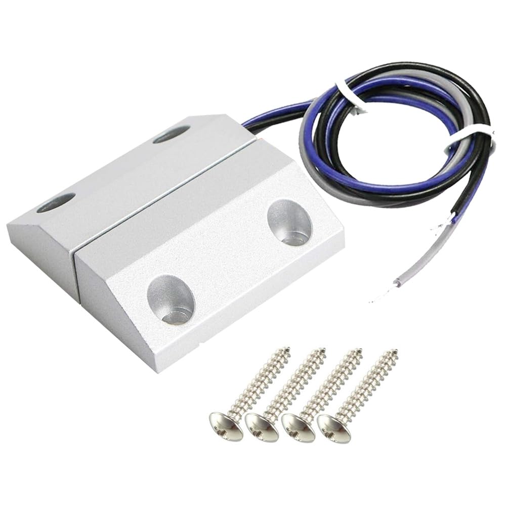 Gebildet 10pcs 4W 3 Pin Reed Switch Reed Contact Normally Open N/O N/C SPDT, Glass Reed Relay Magnetic Induction Switch (2.5mm x 14mm)
