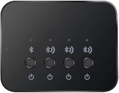Bluetooth 4.0 Audio Sharer Audio Adapter 3.5mm Wired Stereo Music Sharing Device 1 in 3 Out Bluetooth and Audio Cable Connection Mode