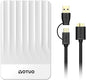 Portable External Hard Drive Storage Expansion Mobile HDD USB 3.0 for PC, Mac, Desktop, Laptop, PS4, PS5, Xbox One X/S, Xbox 360, Xbox Series X/S, Office & Game (White, 750GB)