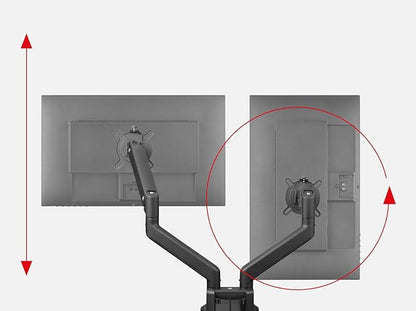 One For All Universal DM4210 Universal Monitor Mount Solid Dual Monitor arm100 x 100 Black